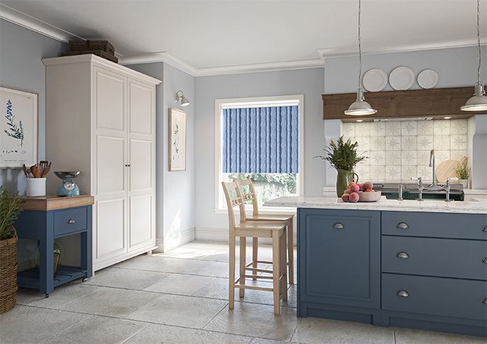 Waterfall Stripe, Royal - Roller Blind - Image 7